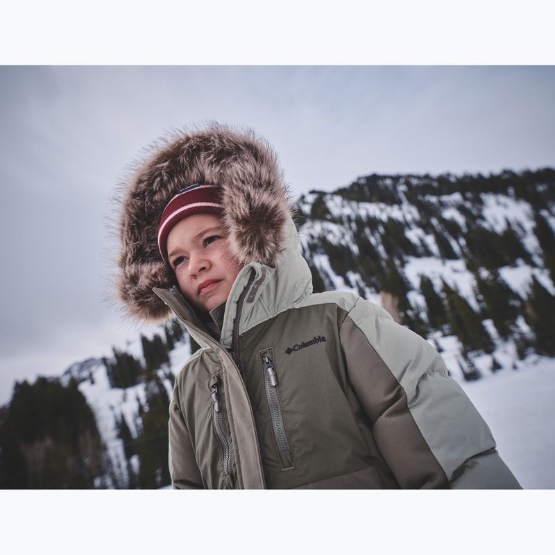 Kurtka ocieplana dziecięca Columbia Girl's Marquam Peak Fusion II stone green/safari 9