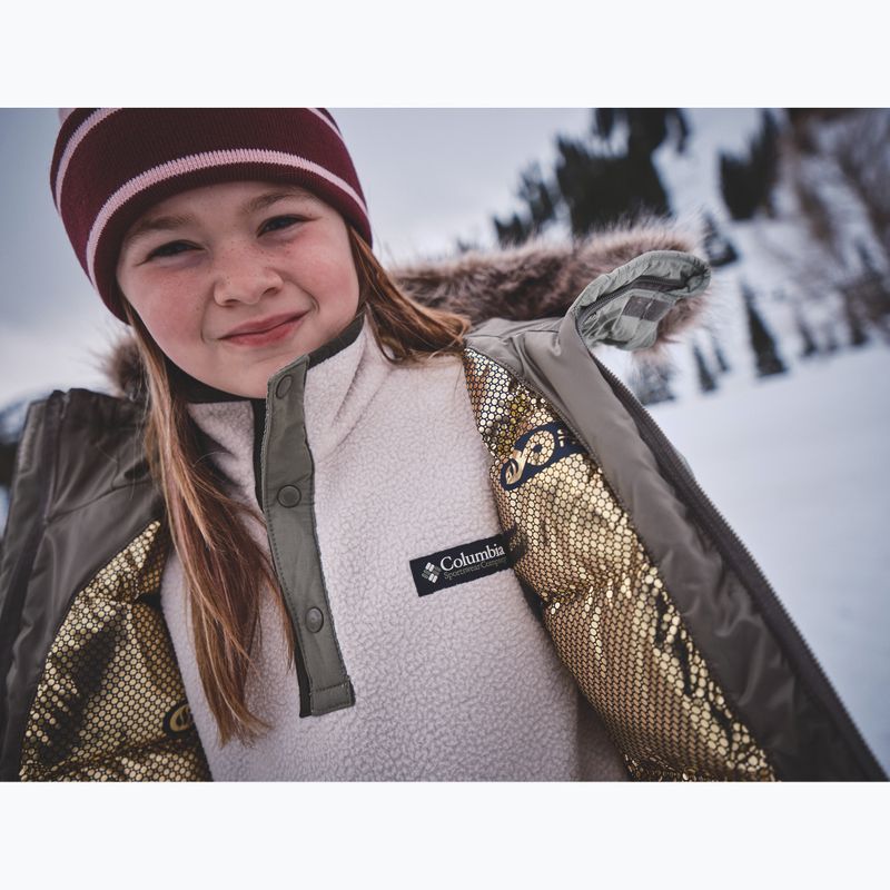 Kurtka ocieplana dziecięca Columbia Girl's Marquam Peak Fusion II stone green/safari 10
