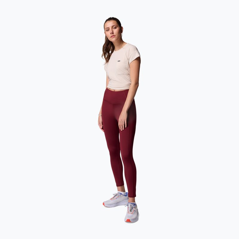 Legginsy damskie Columbia Boundless Trek rich wine 2
