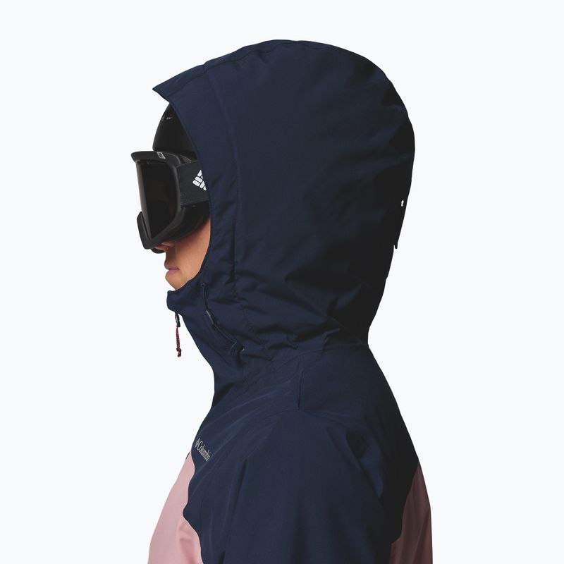 Kurtka narciarska damska Columbia Liftline eraser pink/collegiate navy/rich wine 7