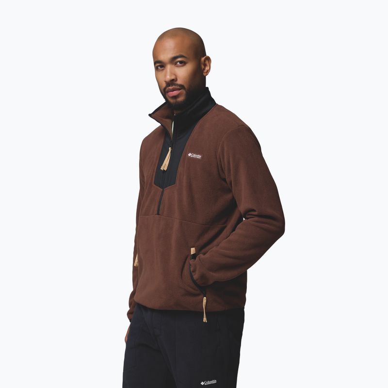 Bluza męska Columbia Sequoia Grove Half Zip Fleece tobacco/black 4