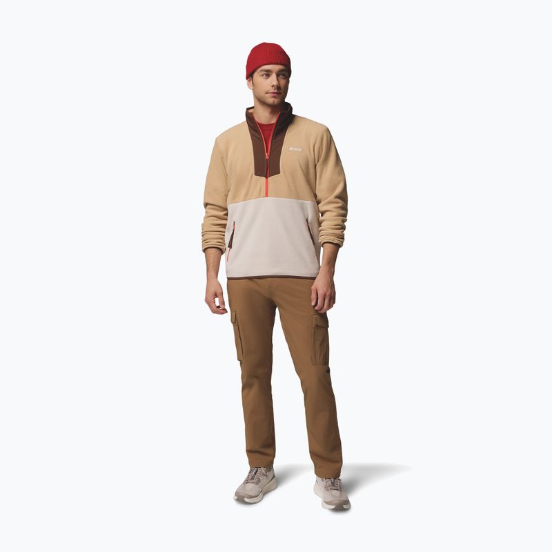 Bluza męska Columbia Sequoia Grove Half Zip Fleece canoe/dark stone/tobacco 2