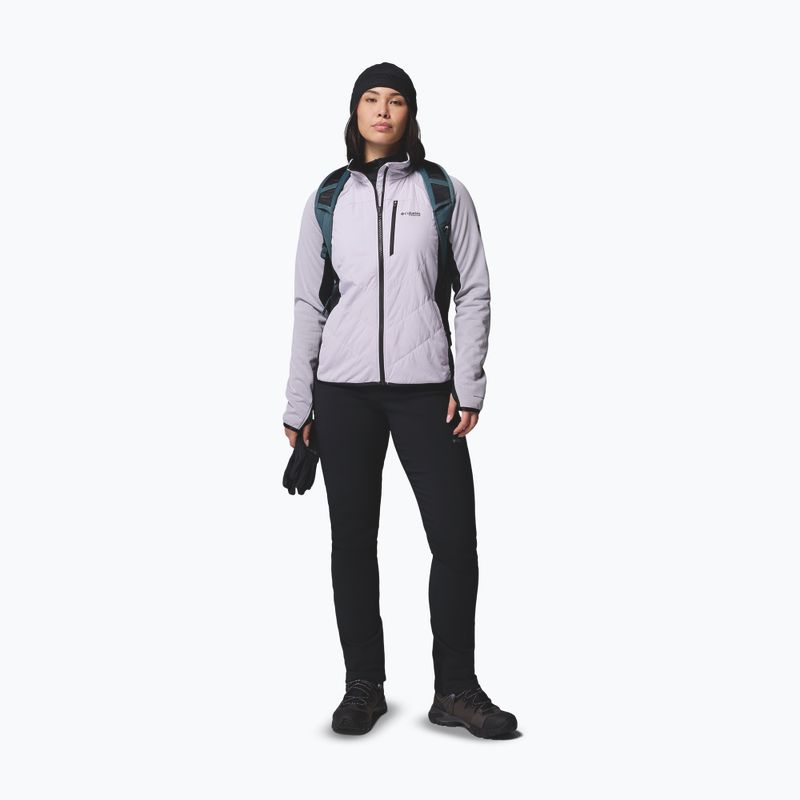 Kurtka hybrydowa damska Columbia Arctic Crest Hybrid Full Zip lavender pearl/black 2