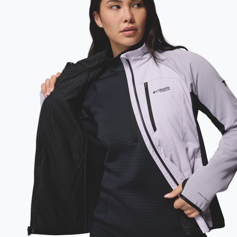 Bluza damska Columbia Arctic Crest Hybrid Full Zip lavender pearl/black 6