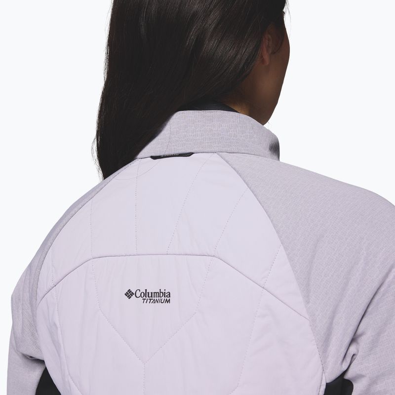 Kurtka hybrydowa damska Columbia Arctic Crest Hybrid Full Zip lavender pearl/black 8