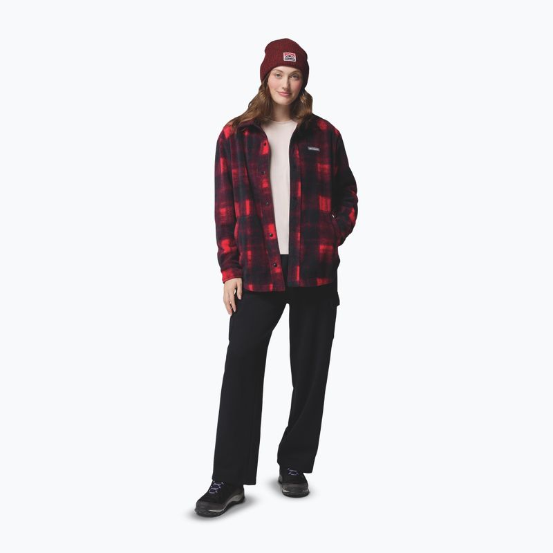 Koszula damska Columbia Benton Springs mountain red omblur tonal 2