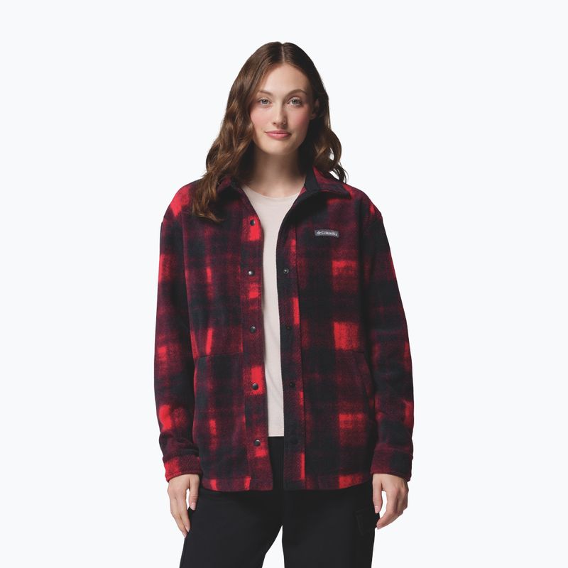 Koszula damska Columbia Benton Springs mountain red omblur tonal 6