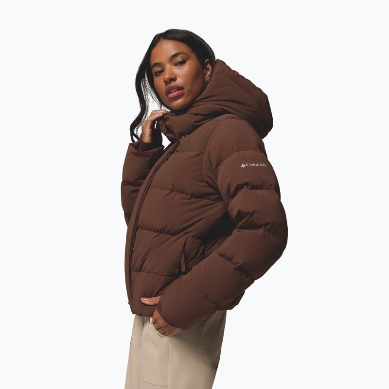 Kurtka puchowa damska Columbia Amaze Puff Hooded tobacco 5