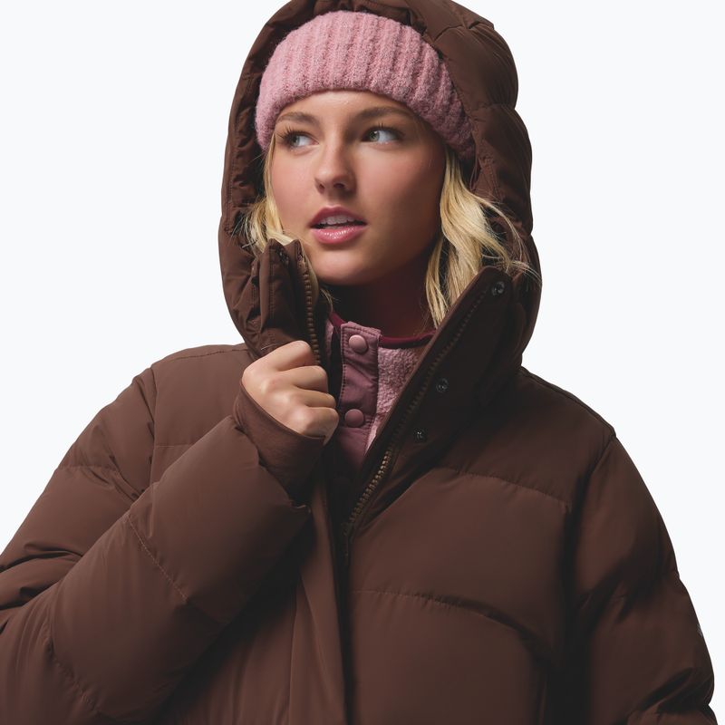 Płaszcz puchowy damski Columbia Amaze Puff Long Hooded tobacco 9