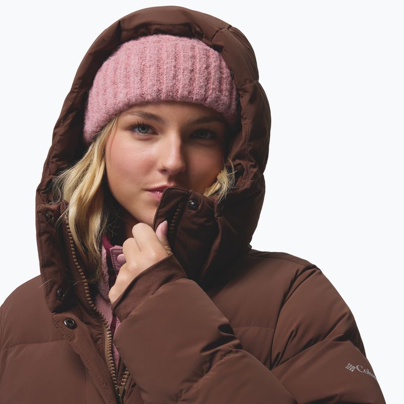 Płaszcz puchowy damski Columbia Amaze Puff Long Hooded tobacco 11