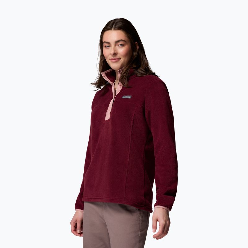 Bluza damska Columbia Benton Springs 1/2 Snap rich wine/eraser pink 4