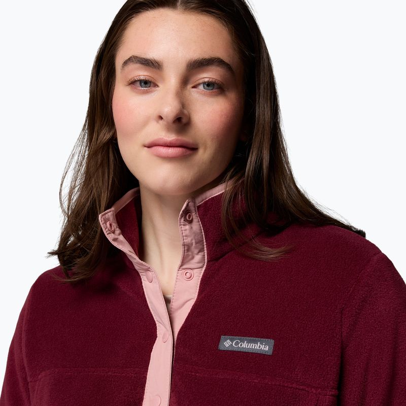 Bluza damska Columbia Benton Springs 1/2 Snap rich wine/eraser pink 5