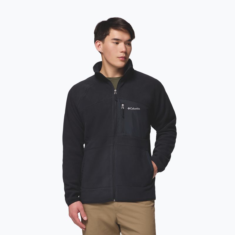 Bluza polarowa męska Columbia Fast Trek Overlay Full Zip black 5