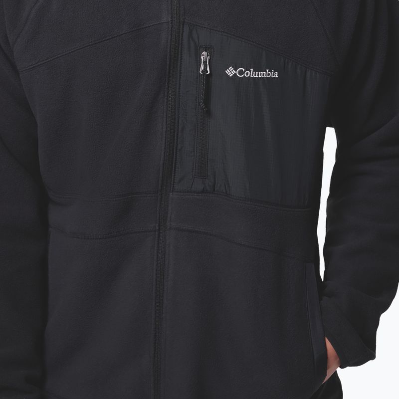 Bluza polarowa męska Columbia Fast Trek Overlay Full Zip black 7