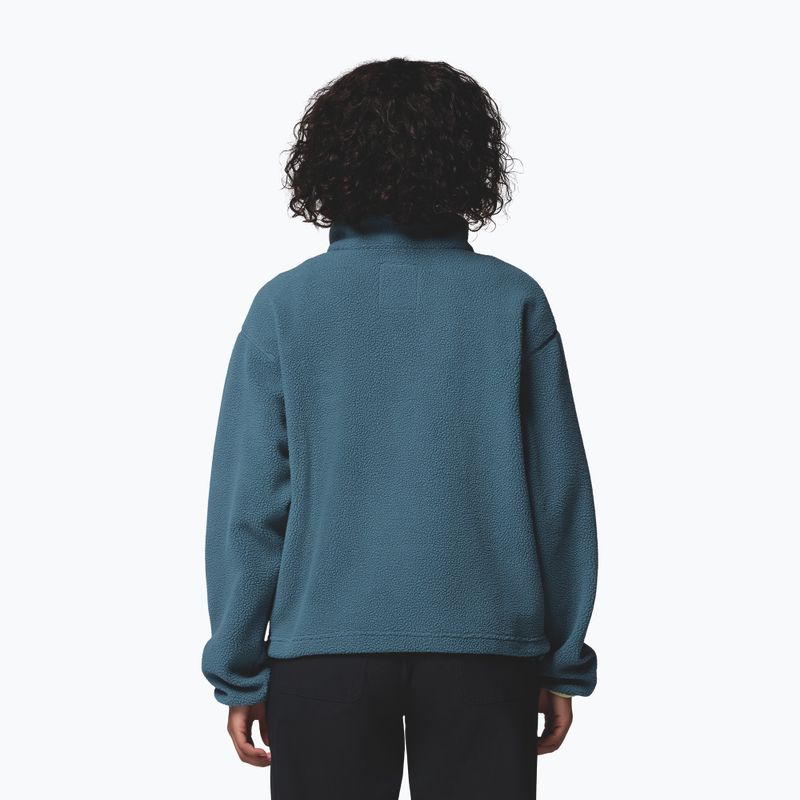 Bluza polarowa damska Columbia Helvetia II Cropped Half Snap Fleece everblue/crushed blue/citron haze 3