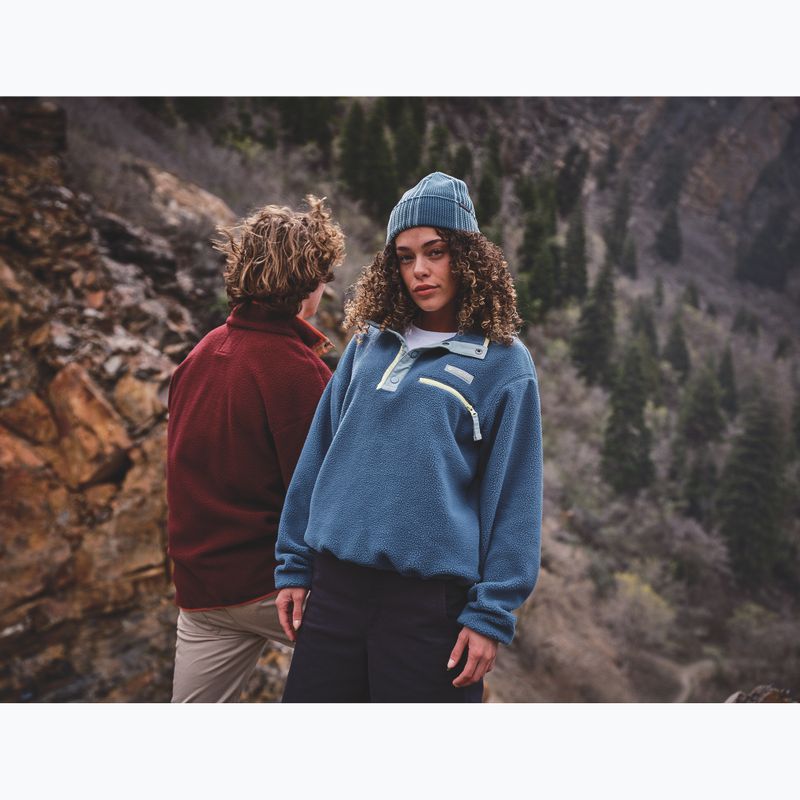 Bluza polarowa damska Columbia Helvetia II Cropped Half Snap Fleece everblue/crushed blue/citron haze 9