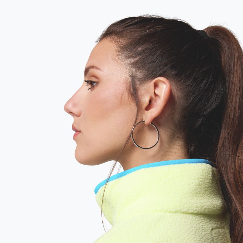 Bluza polarowa damska Columbia Helvetia II Cropped Half Snap Fleece citron haze/black/compass blue 8