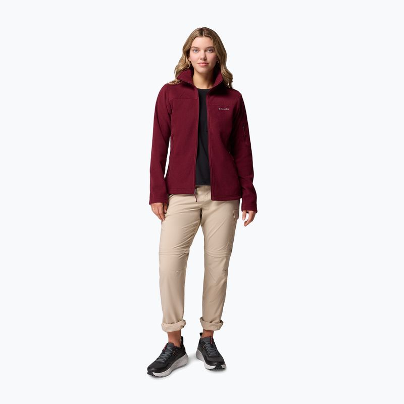 Bluza polarowa damska Columbia Fast Trek II rich wine 2