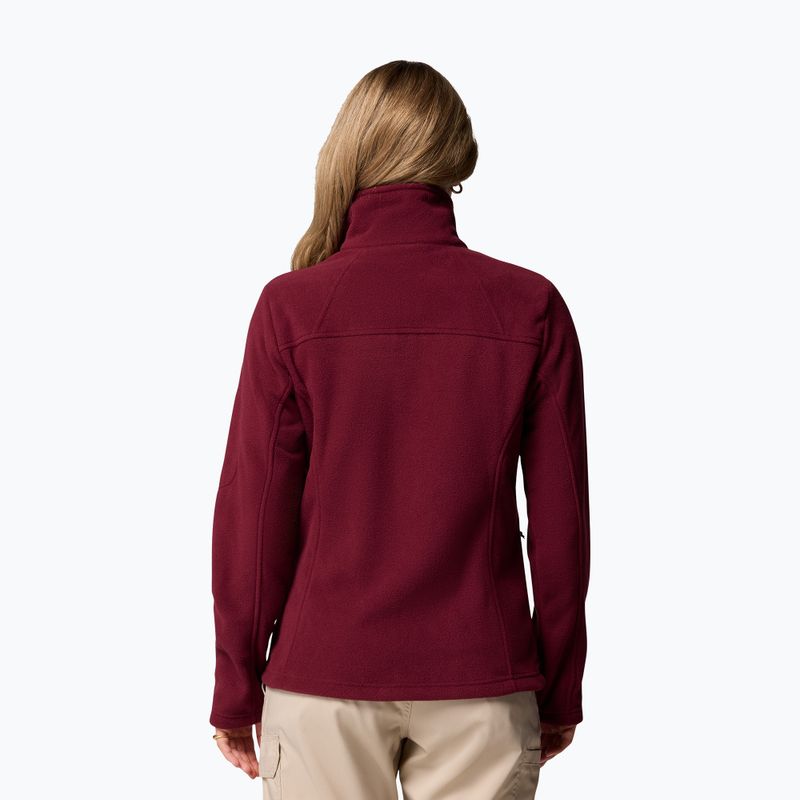 Bluza polarowa damska Columbia Fast Trek II rich wine 3