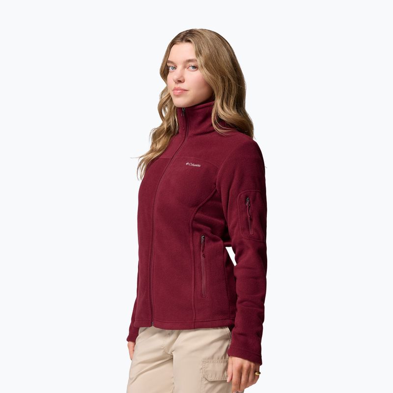 Bluza polarowa damska Columbia Fast Trek II rich wine 4