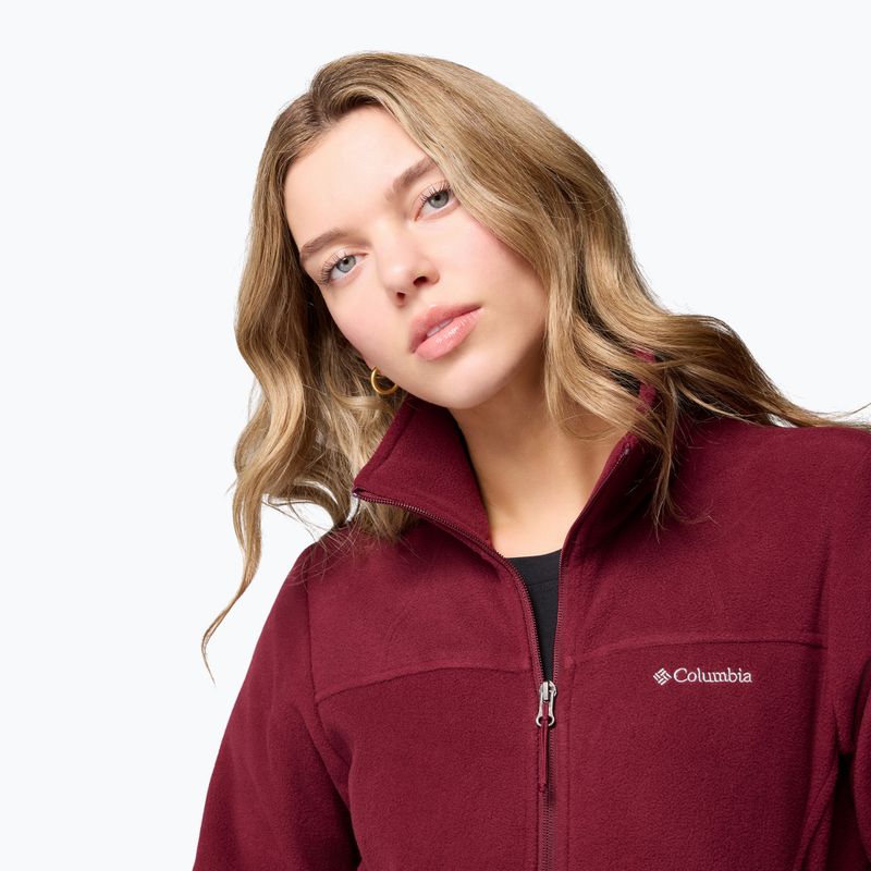 Bluza polarowa damska Columbia Fast Trek II rich wine 6