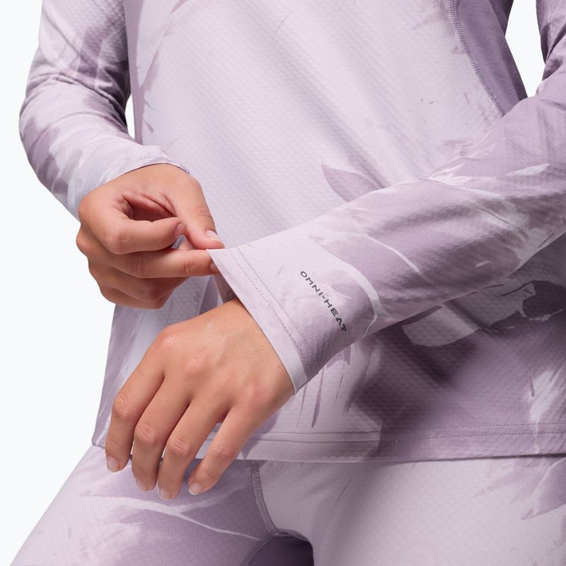 Longsleeve termoaktywny damski Columbia Omni-Heat Infinity Knit shale purple snowflight tonal 6