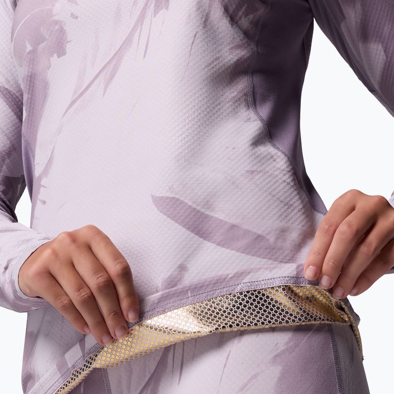 Longsleeve termoaktywny damski Columbia Omni-Heat Infinity Knit shale purple snowflight tonal 7