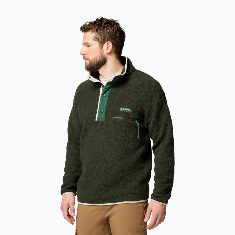 Bluza polarowa męska Columbia Helvetia II Half Snap Fleece greenspace 4