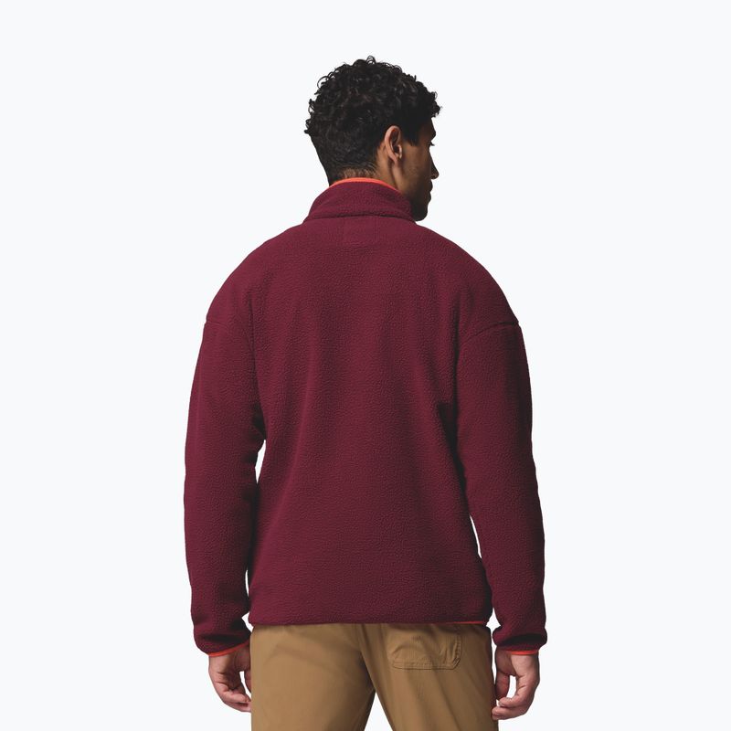 Bluza polarowa męska Columbia Helvetia II Half Snap Fleece rich wine 3