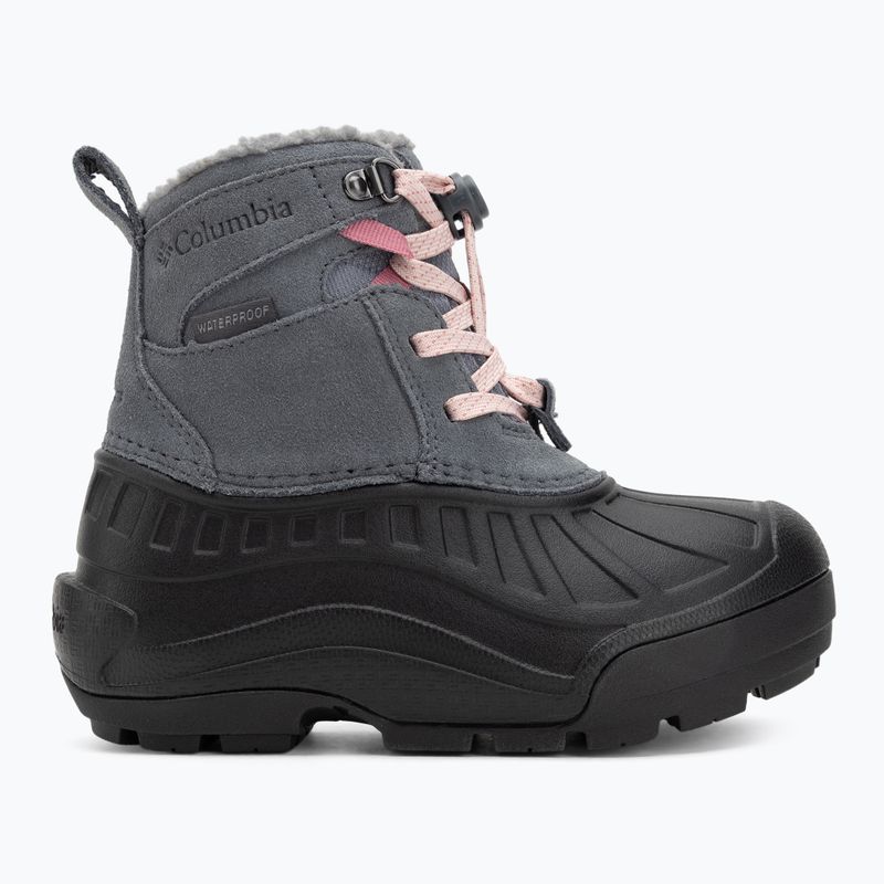 Śniegowce dziecięce Columbia Youth Powderbug Alpine graphite/pink haze 2