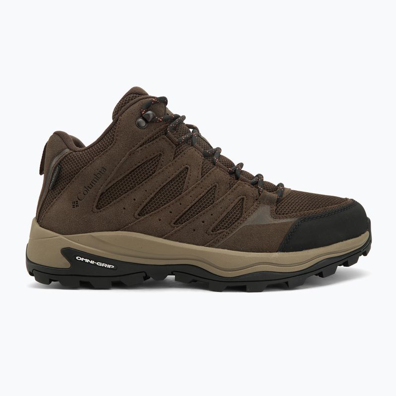 Buty trekkingowe męskie Columbia Redmond IV Mid Wp cordovan/tangy orange 2