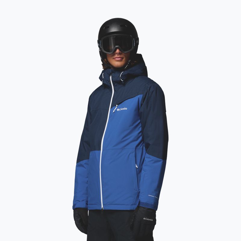 Kurtka narciarska męska Columbia Iceberg Point II mountain blue/collegiate navy 4