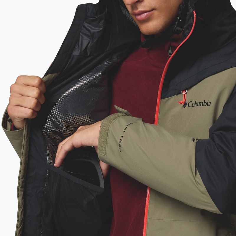 Kurtka narciarska męska Columbia Iceberg Point II stone green/black 10