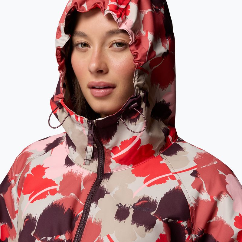 Kurtka przeciwwiatrowa damska Columbia Spire Valley Printed Windbreaker washed red ikatbloom print/moonvista 6