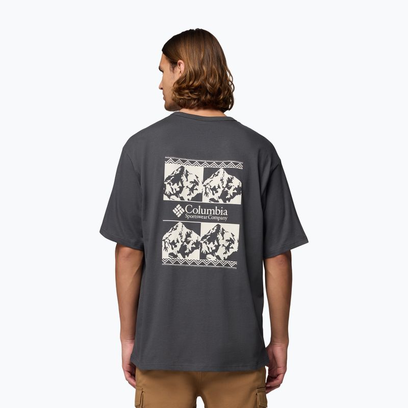 Koszulka męska Columbia CSC Heavyweight Iconic Tee shark/repeated peaks 3