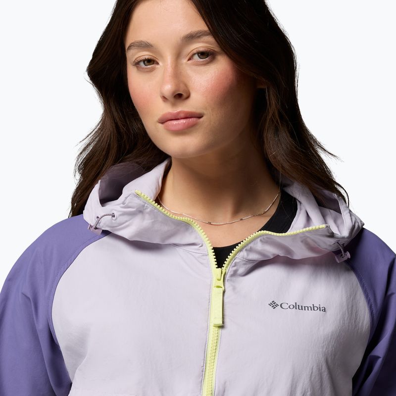 Kurtka przeciwwiatrowa damska Columbia Spire Valley Windbreaker citron haze/lavender pearl/stormwatch 6
