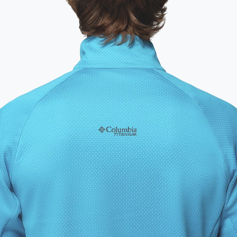 Bluza trekkingowa męska Columbia Triple Canyon Grid Fleece Full Zip II compass blue heather/black 7