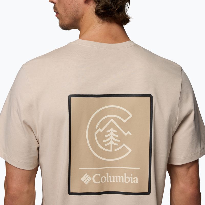 Koszulka męska Columbia CSC Basic Logo Back Tee dark stone linework c badge 5