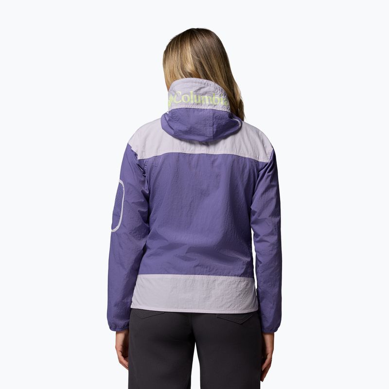 Kurtka przeciwwiatrowa damska Columbia Challenger II Windbreaker stormwatch/lavender pearl 3