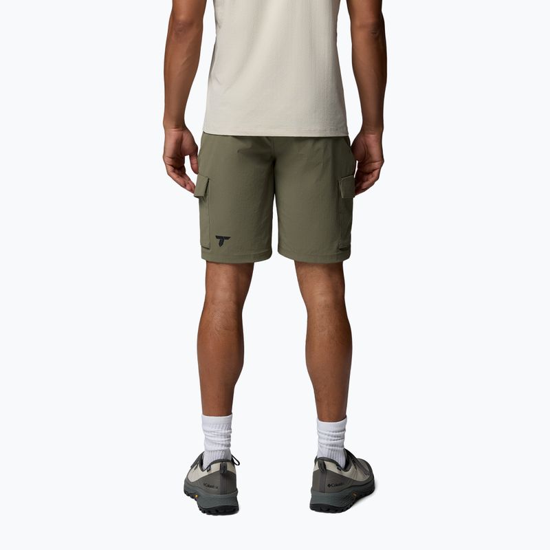 Spodenki trekkingowe męskie Columbia Silver Ridge Elite stone green 3