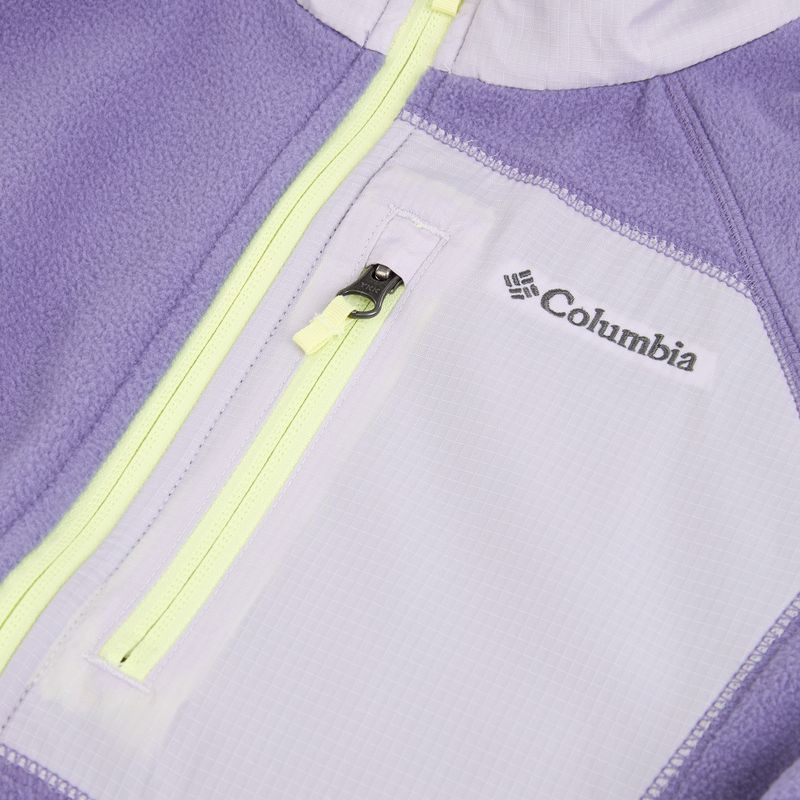 Bluza polarowa dziecięca Columbia Fast Trek V Full Zip stormwatch/lavender pearl 3