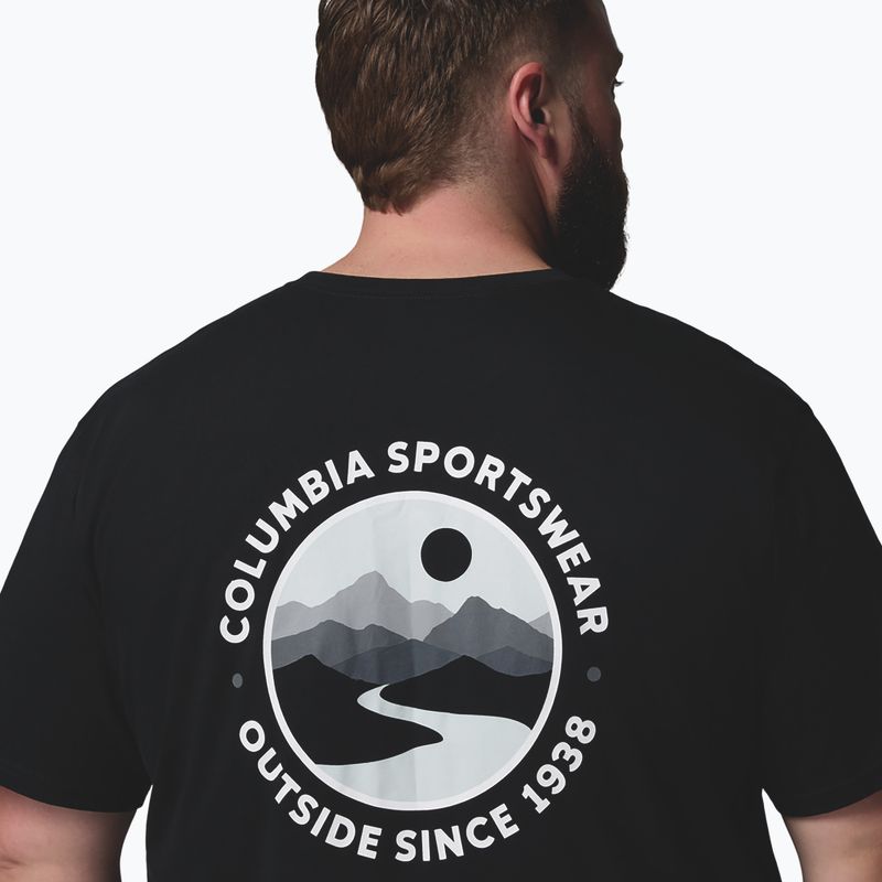Koszulka męska Columbia CSC Outdoor back graphic black/scoped view 6