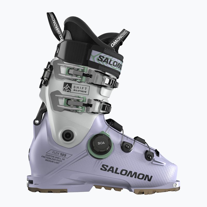 Buty narciarskie damskie Salomon Shift Supra S Boa 105 W GW cosmic sky/cool gray 5/shale green