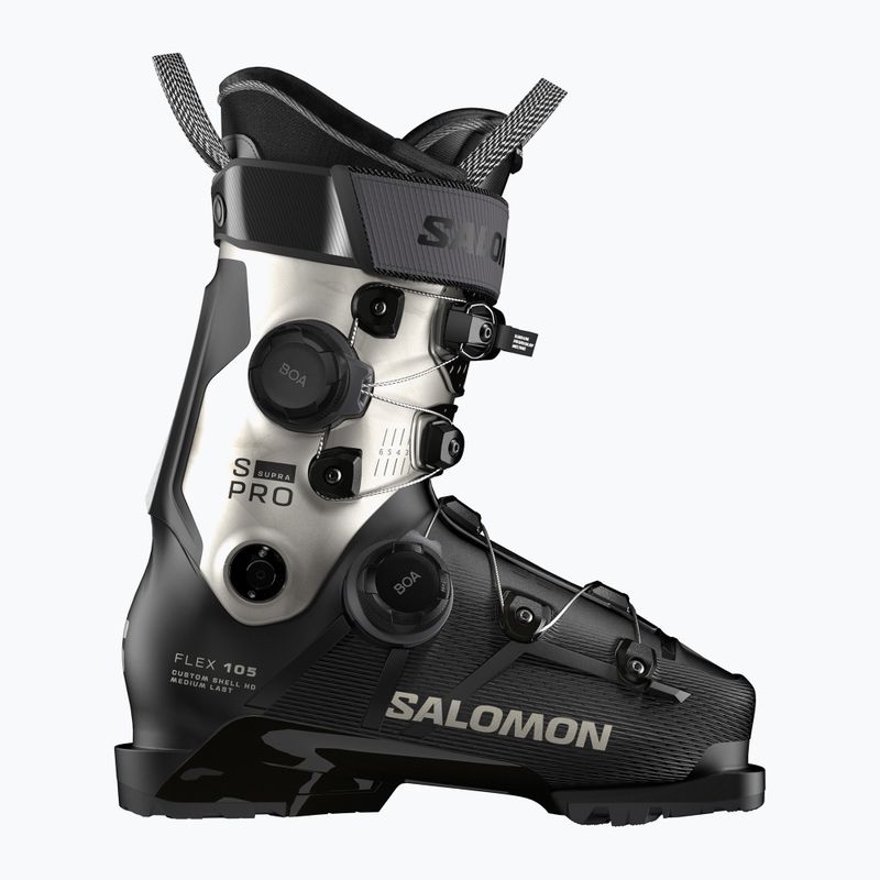 Buty narciarskie damskie Salomon S/PRO Supra Dual Boa 105 W GW black/light bronze metallic/black
