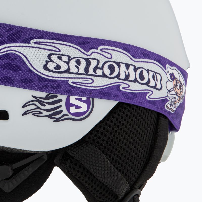 Kask narciarski dziecięcy Salomon Player Combo + Gogle XV Jr ice flow/ice flow mid blue 7