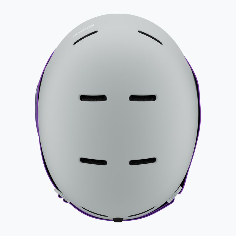 Kask narciarski dziecięcy Salomon Player Combo + Gogle XV Jr ice flow/ice flow mid blue 5