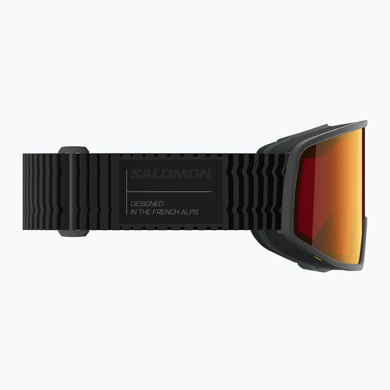 Gogle narciarskie Salomon Sentry Pro Sigma black/sigma poppy red 3