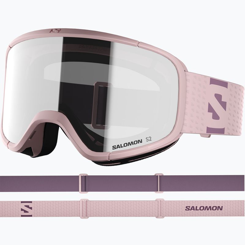 Gogle narciarskie Salomon Aksium 2.0 S2 heavenly pink/ml super white 2