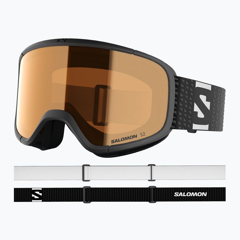 Gogle narciarskie dziecięce Salomon Lumi Acces Jr black/flash toric orange 5