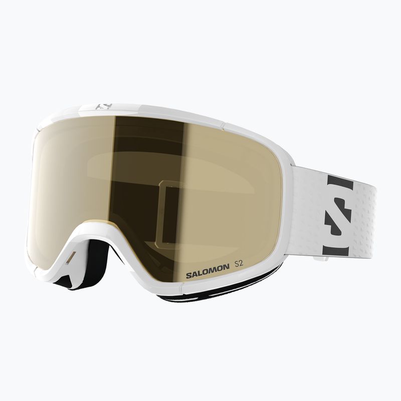 Gogle narciarskie dziecięce Salomon Lumi Acces Jr white/flash gold 5